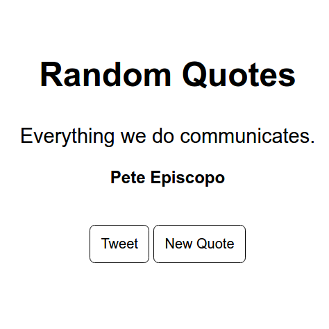 Random quote machine